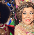 'História afetiva e de agradecimento': como Alcione mudou a vida da família da Rainha de Bateria da Mangueira.  Foto: AGNews / Purepeople