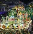 A Mocidade desfila em busca do 7º título no carnaval do Rio de Janeiro -- a última vitória foi em 2017.  Foto: Marcelo de Jesus/Especial para o Terra