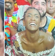 Atriz acompanhou a apuração com a escola e não conteve as lágrimas. Viradoura é a campeã do carnaval 2024.  Foto: Reprodução/Instagram