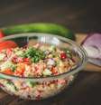 Salada refrescante de quinoa  Foto: Megan Betteridge | Shutterstock / Portal EdiCase
