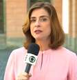 Monica Sanches acompanhava de perto os desfiles na Sapucaí, sempre por dentro dos enredos e atenta aos imprevistos para informar aos telespectadores  Foto: Reprodução