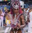 Érika Januza tem ritual antes de desfilar no Carnaval.  Foto: AGNews / Purepeople