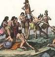 Ilustração do séculio 19 sobre sacrifícios humanos entre povos andinos  Foto: Getty Images / BBC News Brasil