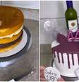 Confeiteira cria bolo que sai vinho de dentro  Foto: Reprodução/Instagram