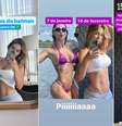 Virgínia Fonseca mostra o crescimento da sua barriga ao longo das primeiras semanas da sua terceira gestação  Foto: Reprodução/Instagram/@virginia