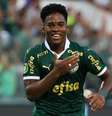 Endrick durante a comemoração do primeiro gol Alviverde.   Foto: César Greco/Palmeiras. / Esporte News Mundo