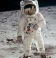Buzz Aldrin na Lua em foto tirada por Neil Armstrong (Imagem: NASA)  Foto: Canaltech