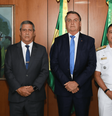 Generais Nogueira e Braga Netto (esq.), ex-presidente Bolsonaro e o almirante Garnier são investigados pela PF  Foto: Marcos Corrêa/Presidência da República / BBC News Brasil