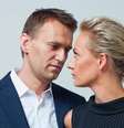 Opositor russo Alexei Navalny junto com sua esposa, Yulia Navalnaya  Foto: Ansa / Ansa - Brasil