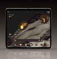 Primeiro Pixel Fold tem bordas grossas ao redor do display (Imagem: Divulgação/Google)  Foto: Canaltech