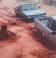Uma mulher de 51 anos morreu após ser arrastada pela enxurrada durante um temporal que atingiu a cidade de Aparecida  Foto: Reprodução/Redes sociais