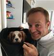 Rubinho Barrichello e seu cachorro Speedy em publicação do Instagram  Foto: Reprodução/Instagram @rubarrichello / Estadão