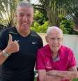 Zagallo e seu filho mais novo  Foto: Mário César de Castro Zagallo via Instagram / Estadão