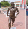 Estátua de Daniel Alves  Foto: Reprodução/@futebol_info