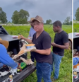 Leonardo come marmita junto com funcionários e surpreende fãs: ‘Simplicidade’  Foto: Reprodução/Instagram