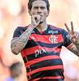  Foto: DIvulgação / Flamengo - Legenda: Pedro marcou o primeiro gol do Flamengo contra o Fluminense, neste domingo, no Maracanã - / Jogada10