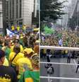 Ato de apoio a Jair Bolsonaro   Foto: Reprodução/Twitter