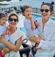 Gêmeas pegam celular da mãe, a atriz Nanda Costa, e a impedem de fazer vídeo de uma trend das redes sociais  Foto: Reprodução: Instagram/nandacosta