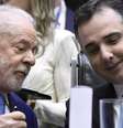 Lula e o presidente do Senado, Rodrigo Pacheco, durante sessão de abertura dos trabalhos no Congresso  Foto: Jefferson Rudy/Agência Senado / Estadão