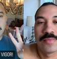 Novo visual de Gil –  Foto: Reprodução/ Instagram/ @gildovigor / Famosos e Celebridades