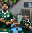 Flaco López em comemoração de gol marcado contra o Corinthians.   Foto: Cesar Greco/Palmeiras. / Esporte News Mundo