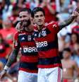 Léo Pereira e Pedro do Flamengo são cotados para a seleção de Dorival   Foto: Buda Mendes/Getty Images / Esporte News Mundo