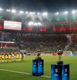 Mosaico da torcida tricolor pré Recopa.   Foto: Wagner Meier/Getty Images / Esporte News Mundo