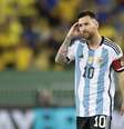 Lionel Messi durante jogo da seleção argentina   Foto: DANIEL RAMALHO | AFP via Getty Images / Esporte News Mundo