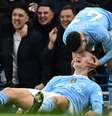 Foden e Haaland maracaram os gols da virada do City -   Foto: PAUL ELLIS/AFP via Getty Images / Esporte News Mundo
