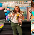 A docente Brooke Hughes trabalha há 12 anos com crianças que estão iniciando no ensino fundamental no Estados Unidos.  Foto: Reprodução/Good Morning America