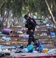O festival de música Nova foi um dos locais onde teriam ocorrido atos de violência sexual no dia 7 de outubro  Foto: EPA / BBC News Brasil