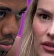 Davi e Yasmin: a inimizade no jogo gera troca de ofensas carregadas de preconceito  Foto: Fotomontagem: Blog Sala de TV