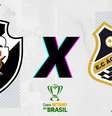 Vasco x Água Santa (ARTE:ENM)  Foto: Esporte News Mundo