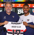 André Silva em apresntação no São Paulo (Rubens Chiri / saopaulofc.net)  Foto: Esporte News Mundo