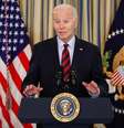 O presidente dos EUA, Joe Biden, faz discurso antes de encontrar seu Conselho Competitivo na Sala de Jantar da Casa Branca, em Washington, nesta terça-feira, 5 de março.  Foto: REUTERS/Evelyn Hockstein