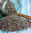 As sementes de chia são fonte de fibras e proteínas  Foto: Jarvna | Shutterstock / Portal EdiCase