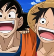 Os heróis Goku e Luffy, de Dragon Ball e One Piece, surgiram nas páginas da Weekly Shonen Jump  Foto: Shonen Jump / Reprodução