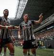  Foto: Pedro Souza/Atlético - Legenda: Igor Gomes em ação pelo Galo no primeiro tempo do clássico contra o América / Jogada10
