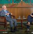 O presidente Lula em entrevista ao SBT  Foto: Reprodução / Estadão via Youtube SBT / Estadão
