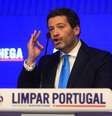 André Ventura e seu partido de direita radical Chega tiveram resultados expressivos, mas não se sabe se farão parte do governo  Foto: Getty Images / BBC News Brasil