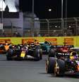 Verstappen e Perez na frente no reinicio do GP da Arabia Saudita. Tudo indica que 2024 será assim  Foto: Oracle Red Bull Racing / Red Bull Content Pool