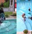 'BBB 24': Leidy Elin joga roupas de Davi na piscina, após brigar com o brother.  Foto: Reprodução, TV Globo / Purepeople