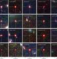 Alguns dos pontos vermelhos identificados como quasares "bebês" (Imagem: Reprodução/Jorryt Matthee et al./Astrophysical Journal)  Foto: Canaltech