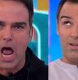 Tadeu Schmidt adora fazer imitações dos brothers do 'BBB'.  Foto: Reprodução, TV Globo / Purepeople