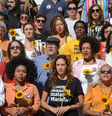 Ato na Cinelândia lembra seis anos da morte de Marielle Franco  Foto: Tomaz Silva/Agência Brasil