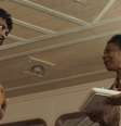Damião (Xamã) e Inácia (Edvana Carvalho) em cena de 'Renascer': o ângulo da imagem denunciou a falha  Foto: Reprodução/TV