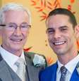 O casal no dia do 'sim': Paul O'Grady dizia a amigos que André Portasio o salvou de uma vida desregrada   Foto: Reprodução/Instagram