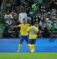 Cristiano Ronaldo comemora o gol do Al-Nassr   Foto: Yasser Bakhsh/Getty Images / Esporte News Mundo