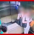 Mulher sofre assédio ao deixar elevador em Fortaleza (CE)  Foto: Reprodução