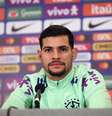 Bruno Guimarães, atleta da Seleção Brasileira, em entrevista coletiva   Foto: Rafael Ribeiro | CBF / Esporte News Mundo